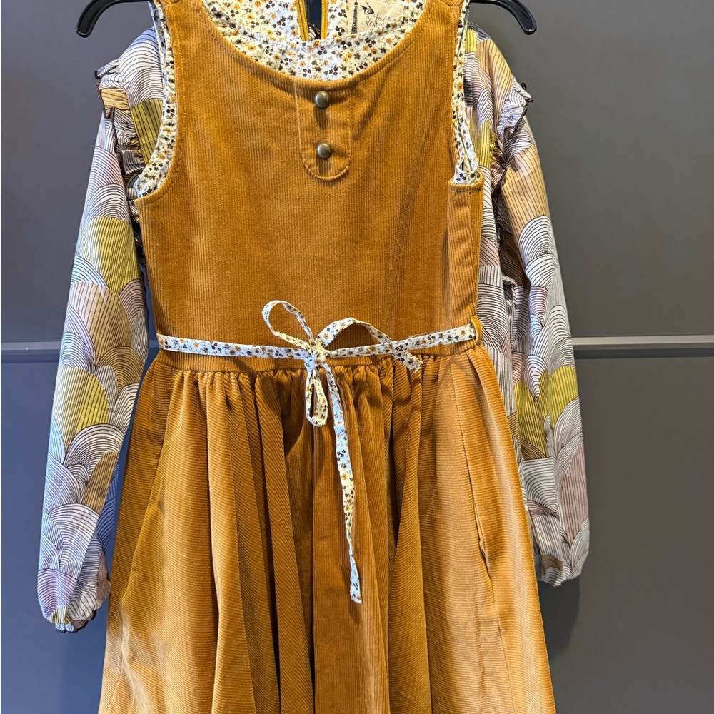 La Fauté à Voltaire Girls Designer Blouse & Dress Set | Luxury French Brand